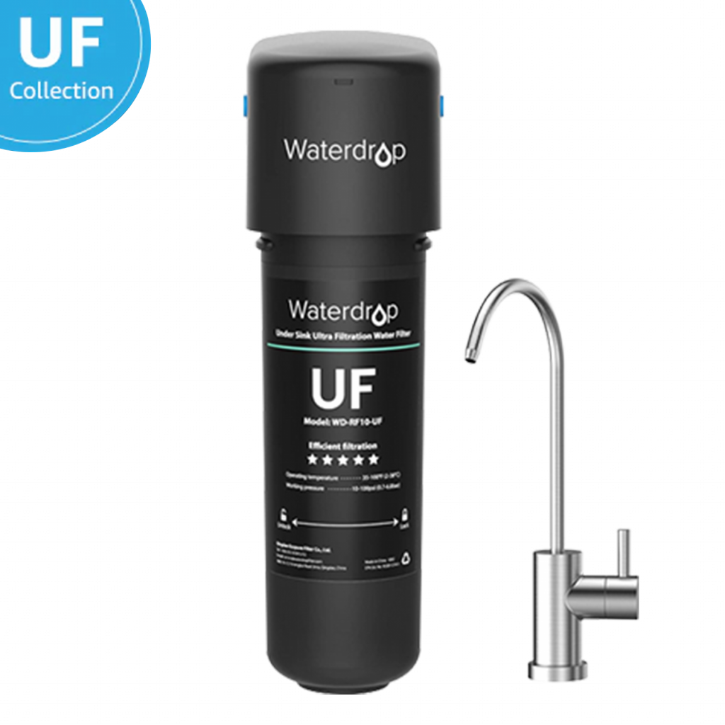 Waterdrop 0.01μm Ultra Undersink Filtration Water Filter System With Dedicated Faucet