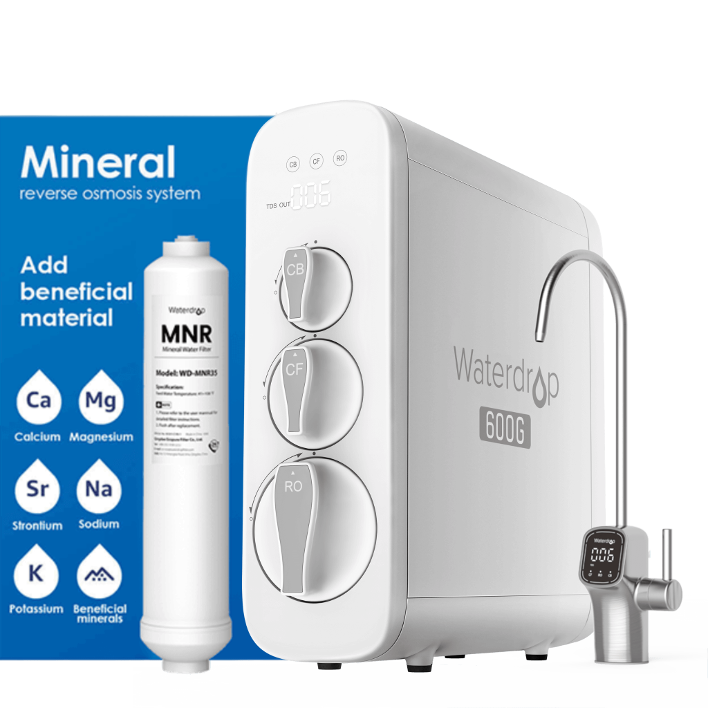 Waterdrop G3P600 Reverse Osmosis System with one Mineral Filter